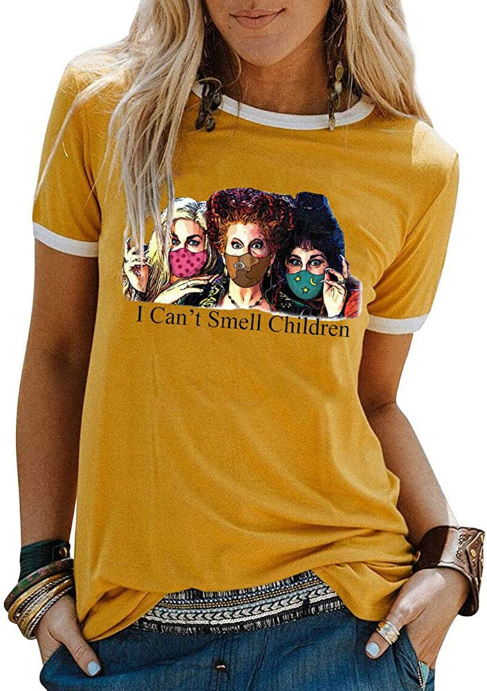Women I Can't Smell Children Shirt Funny Halloween Shirt