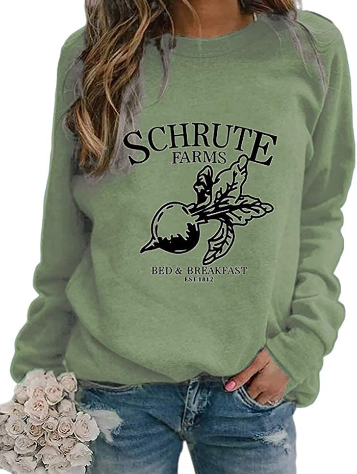 Women Long Sleeve Schrute Farms Sweatshirt