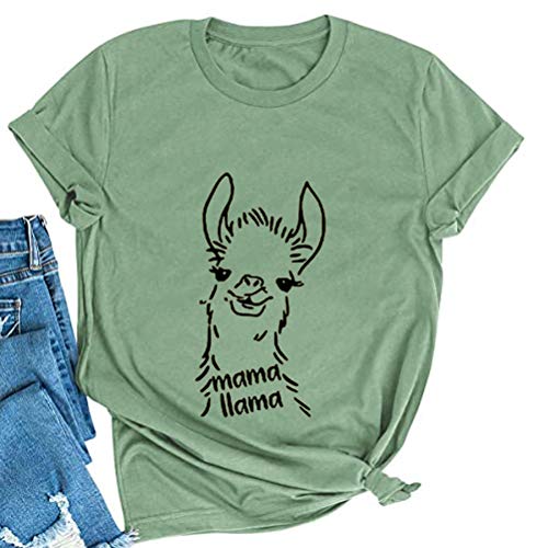 Women Mama Llama T-Shirt