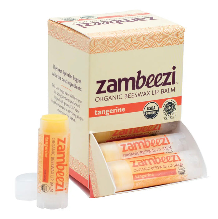 ZAMBEEZI TANGERINE ORGANIC BEESWAX LIP
