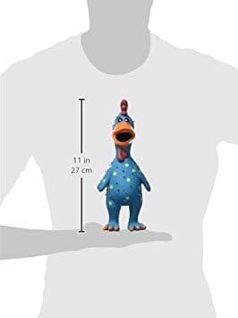 11.5-Inch Latex Polka Dot Globken Chicken Dog Toy Dog Toys Pet Clever