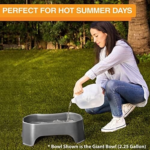 1.25 Gallon Capacity, 160 oz Extra Large Water Bowl for Dogs Dog Bowls & Feeders Pet Clever