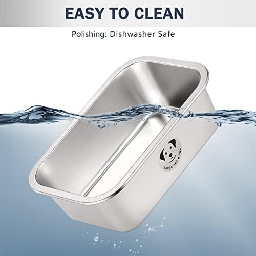 1.25 Gallons Stainless Steel Dog Bowls for Large Dogs Dog Bowls & Feeders Pet Clever