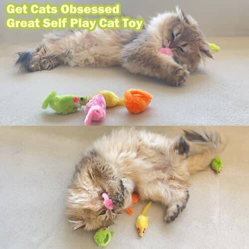 12PCS Cat Mouse Toy Cat Toys Pet Clever