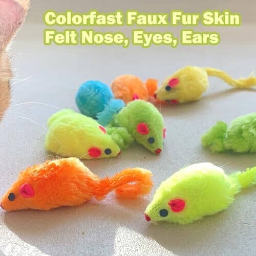 12PCS Cat Mouse Toy Cat Toys Pet Clever