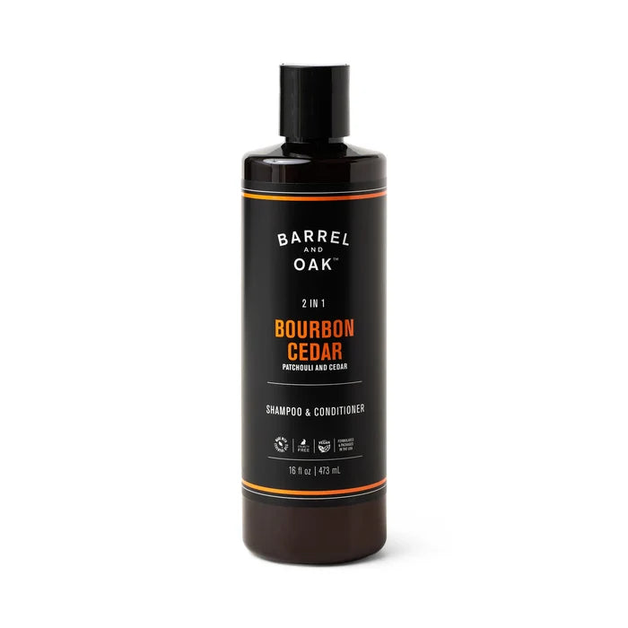16 oz 2-In-1 Bourbon Cedar Shampoo & Conditioner