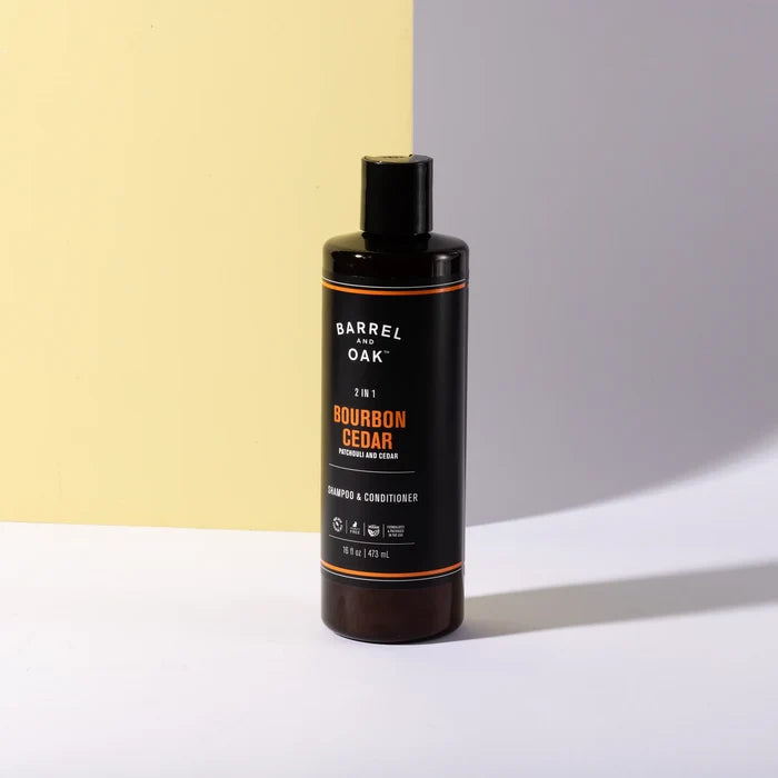 16 oz 2-In-1 Bourbon Cedar Shampoo & Conditioner