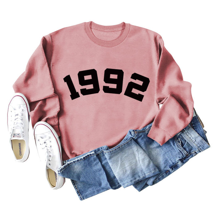 Rose gold sweater (black font) / S