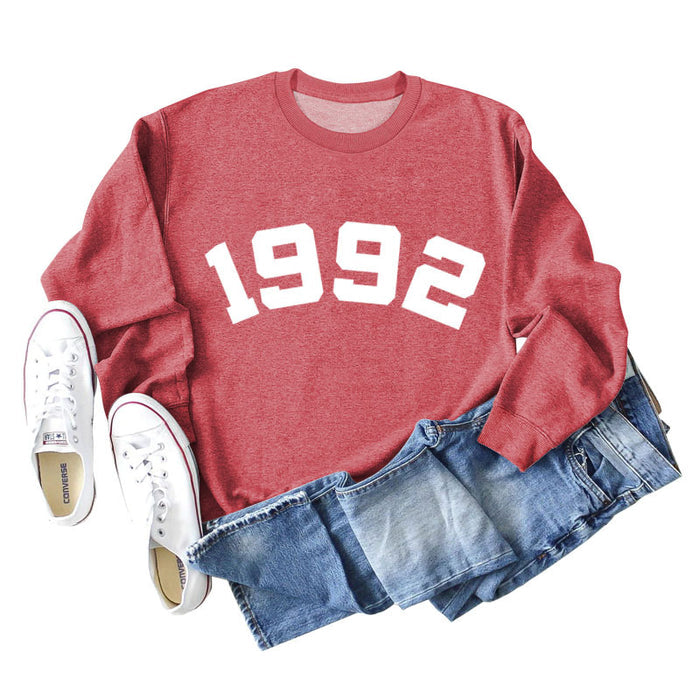 Red sweater (white font) / S