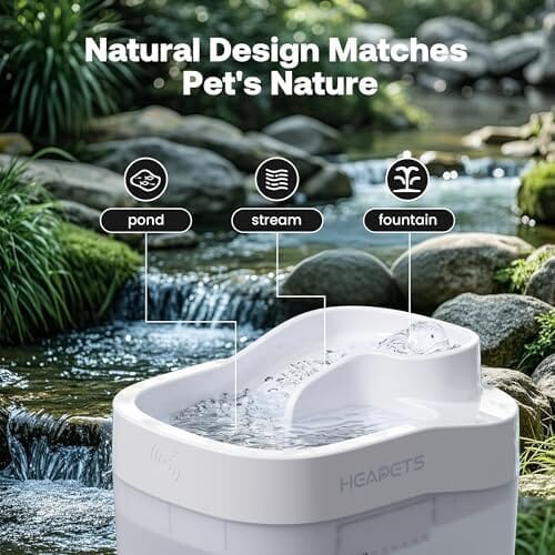 3L/101oz Wireless Pet Fountain Dog Bowls & Feeders Pet Clever