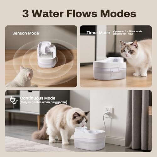 3L/101oz Wireless Pet Fountain Dog Bowls & Feeders Pet Clever