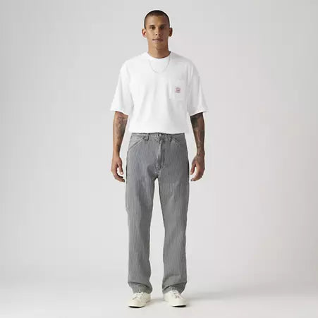 568 Loose Straight Carpenter Jean - Aged Railroad Striped