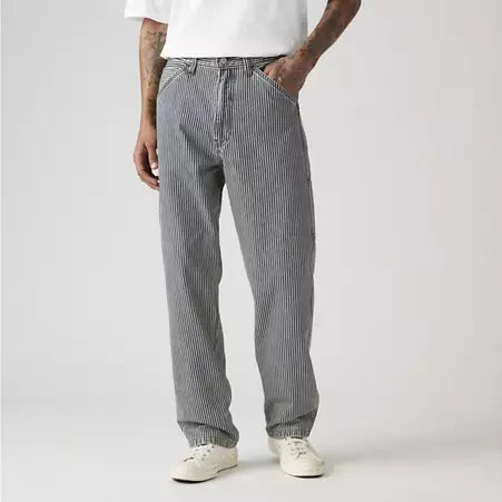 568 Loose Straight Carpenter Jean - Aged Railroad Striped