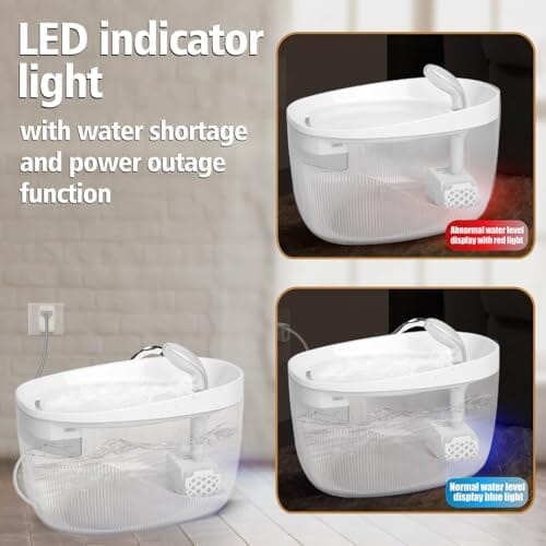 74oz/2.2L Cat Water Fountain, Automatic Indoor Pet Fountain Cat Water Dispenser with Ultra Quiet Pump Dog Bowls & Feeders Pet Clever