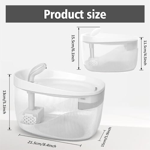 74oz/2.2L Cat Water Fountain, Automatic Indoor Pet Fountain Cat Water Dispenser with Ultra Quiet Pump Dog Bowls & Feeders Pet Clever