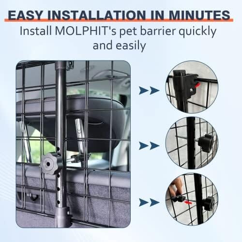 Adjustable Dog Car Barrier for SUVs, Vehicles, and Cars Travel Pet Clever