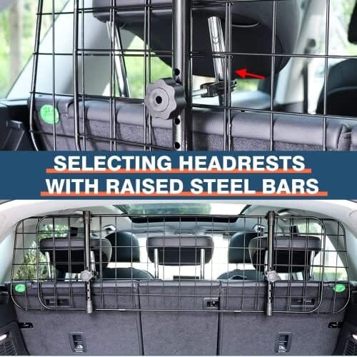 Adjustable Dog Car Barrier for SUVs, Vehicles, and Cars Travel Pet Clever