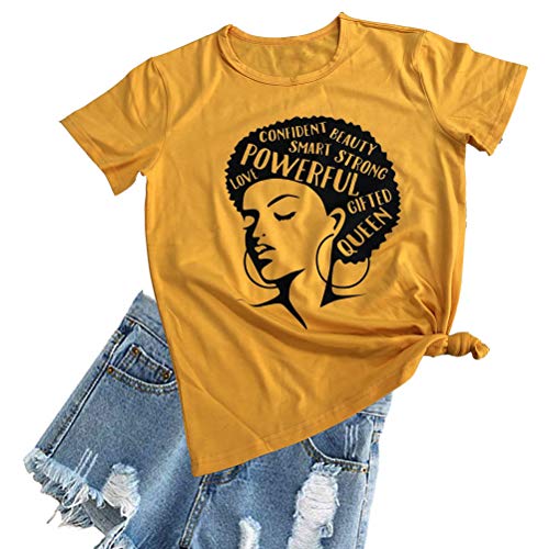 Afro Powerful Woman T-Shirt Strong Confident Queen T-Shirt