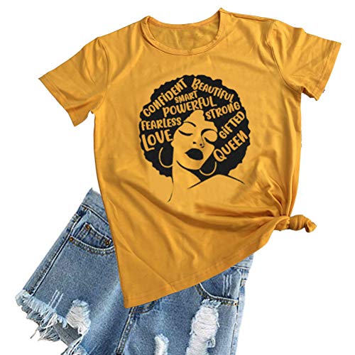 Afro Powerful Woman T-Shirt Strong Confident Queen T-Shirt