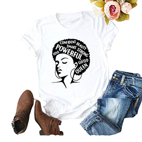 Afro Powerful Woman T-Shirt Strong Confident Queen T-Shirt
