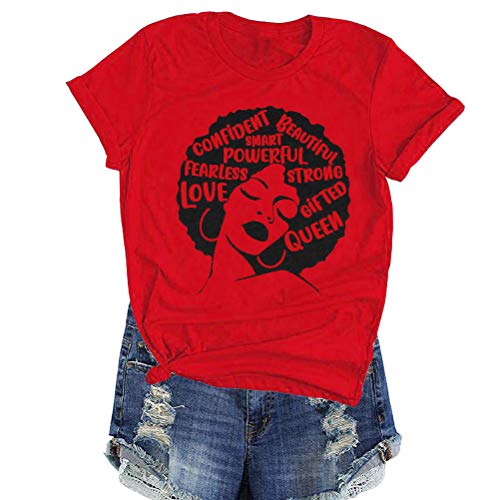 Afro Powerful Woman T-Shirt Strong Confident Queen T-Shirt