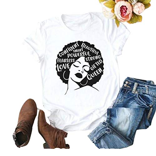Afro Powerful Woman T-Shirt Strong Confident Queen T-Shirt