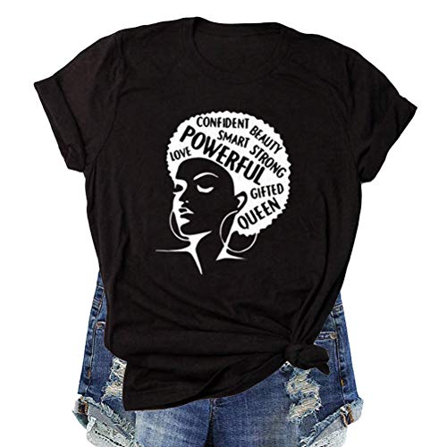 Afro Powerful Woman T-Shirt Strong Confident Queen T-Shirt
