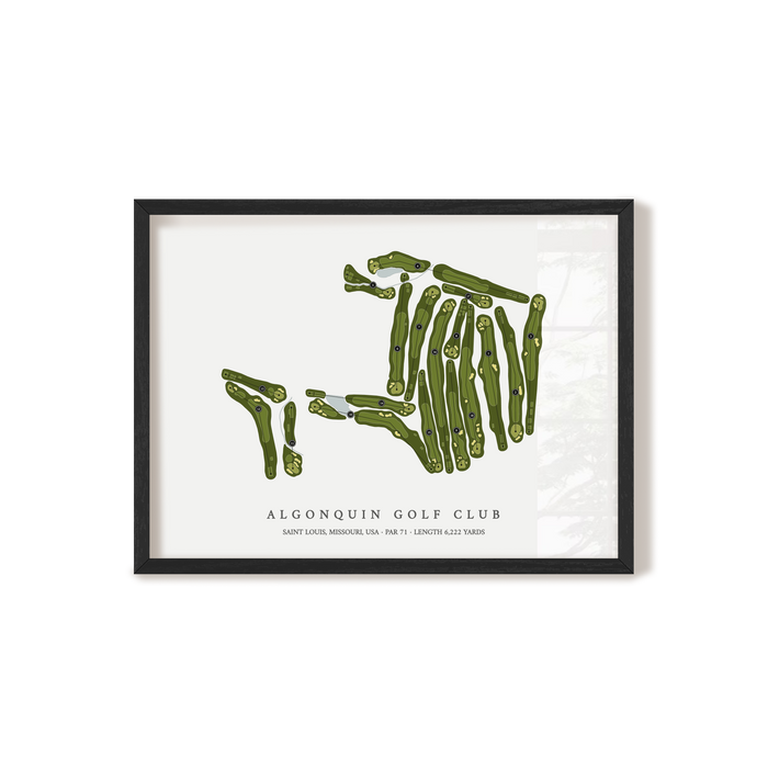 Algonquin Golf Club | Golf Course Print | Black+Frame
