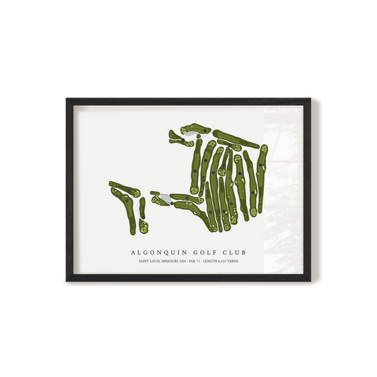 Algonquin Golf Club | Golf Course Print | Black+Frame