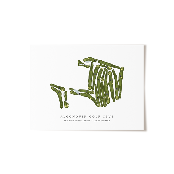 Algonquin Golf Club | Golf Course Print | Unframed