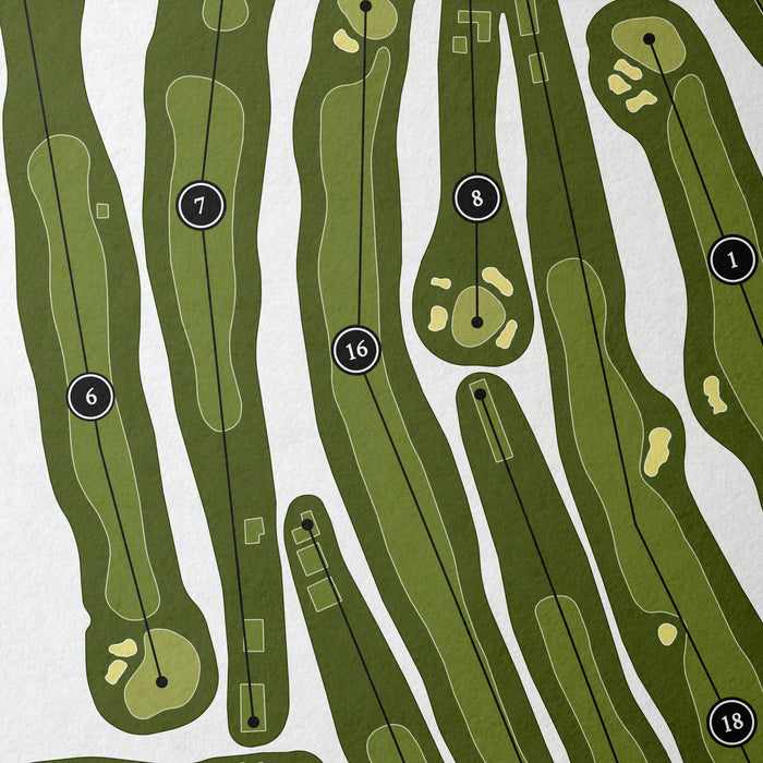 Algonquin Golf Club | Golf Course Print | Close+Up