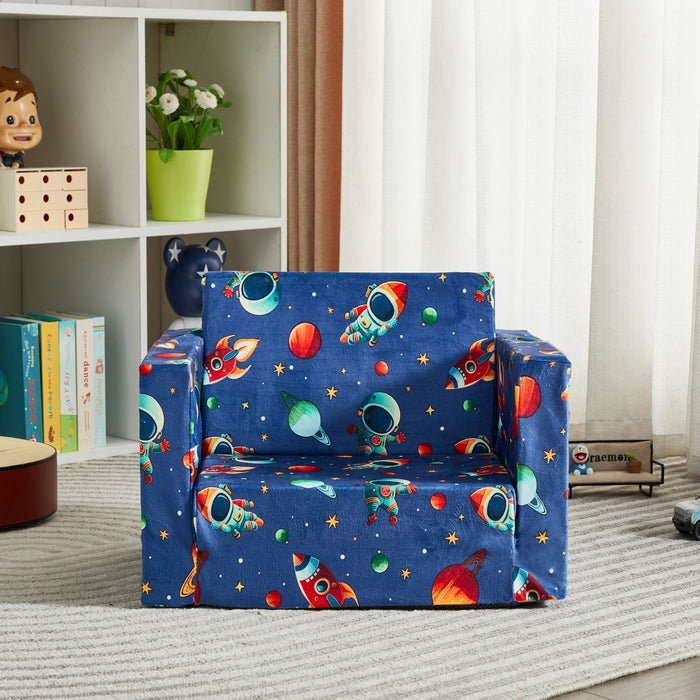 All 4 Kids Cosmic Space Mission Flip-Out Couch
