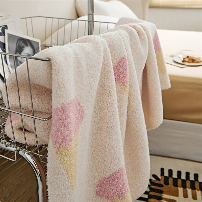 All 4 Kids Pastel Ice Cream Throw Blanket