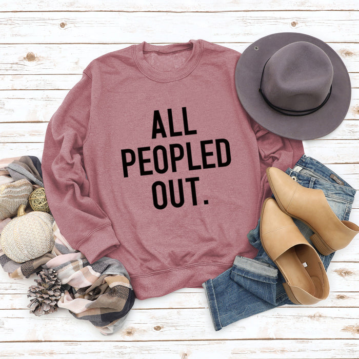 Rose gold sweater (black font) / S