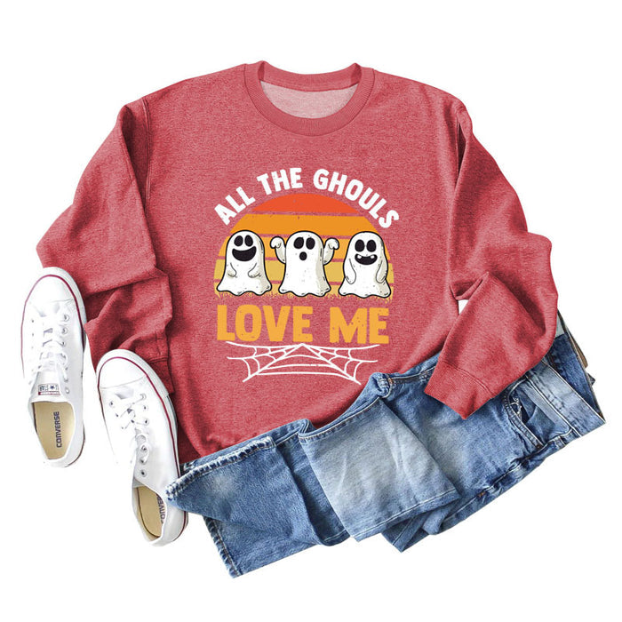 Red sweater (white color picture) / S