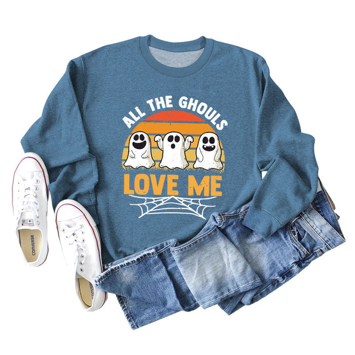 Blue sweater (white color picture) / S