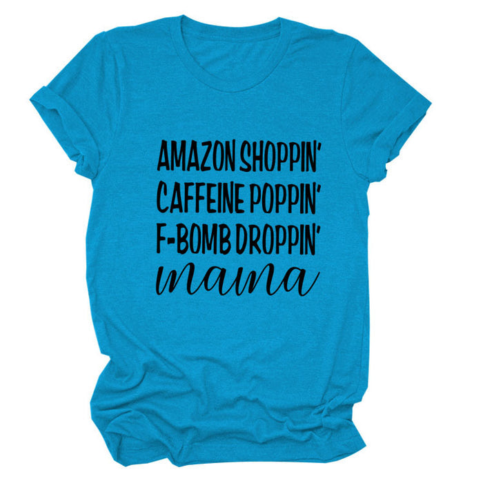 Lake blue (black font) / S