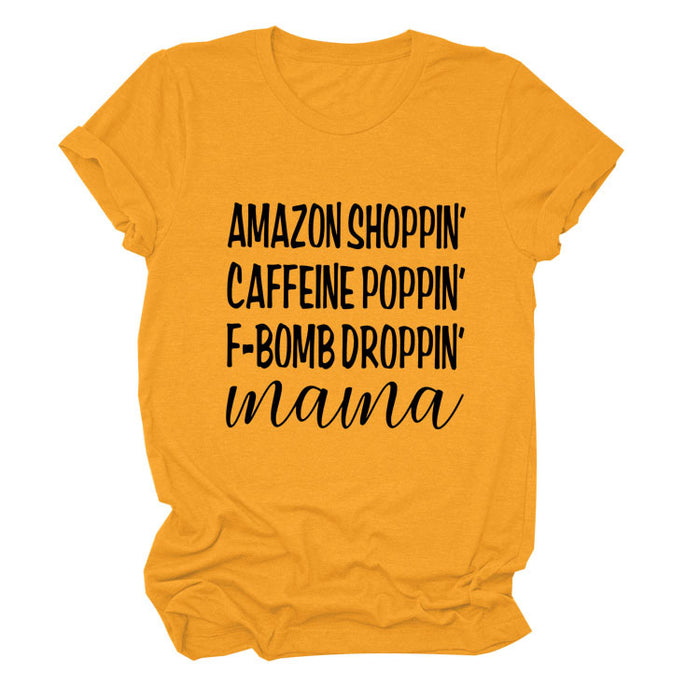 Mustard yellow (black font) / S