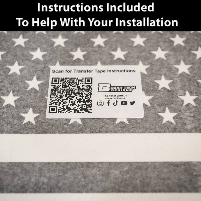 Quarter Window American Flag Vinyl Decal Stickers Fits Toyota Rav4 2013 - 2018 - Bogar Tech Designs