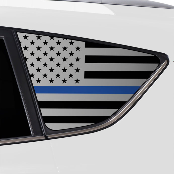 Quarter Window American Flag Vinyl Decal Stickers Fits Toyota Rav4 2013 - 2018 - Bogar Tech Designs