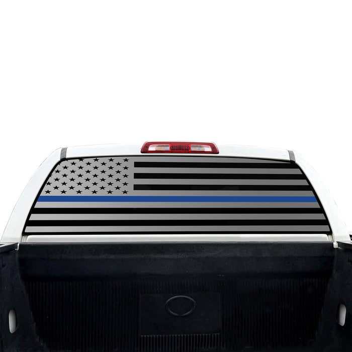 Rear Windshield / Thin Blue Line