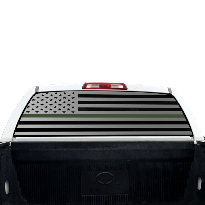 Rear Windshield / Thin Green Line