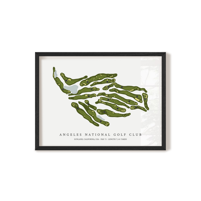 Angeles National Golf Club | Golf Course Print | Black+Frame