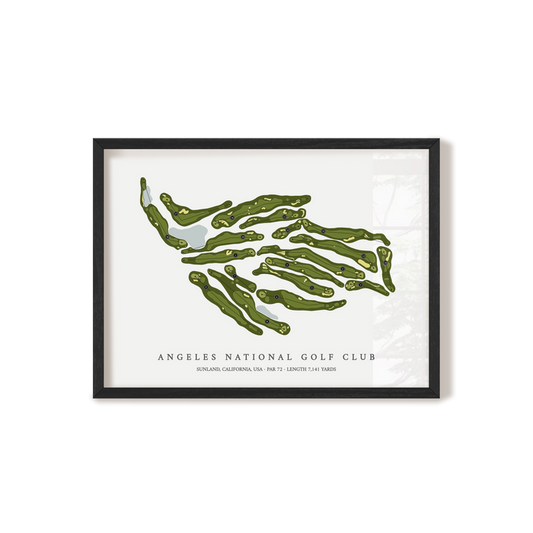 Angeles National Golf Club | Golf Course Print | Black+Frame