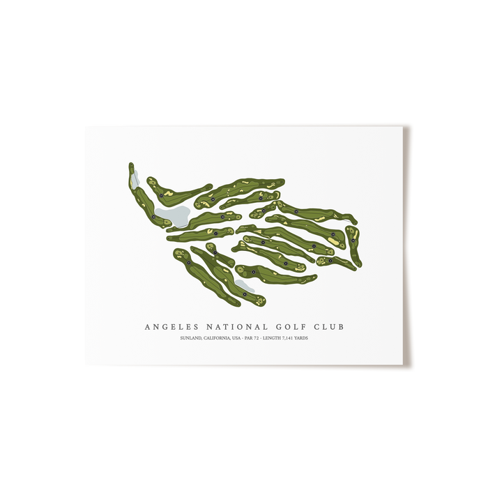 Angeles National Golf Club | Golf Course Print | Unframed