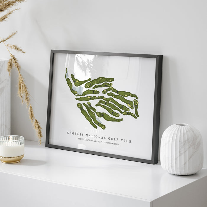 Angeles National Golf Club | Golf Course Print | On+Table