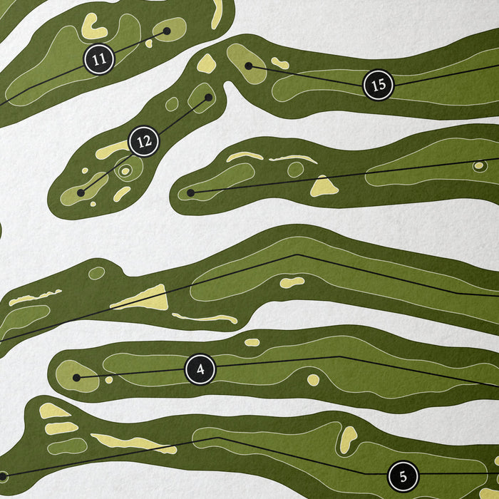 Angeles National Golf Club | Golf Course Print | Close+Up