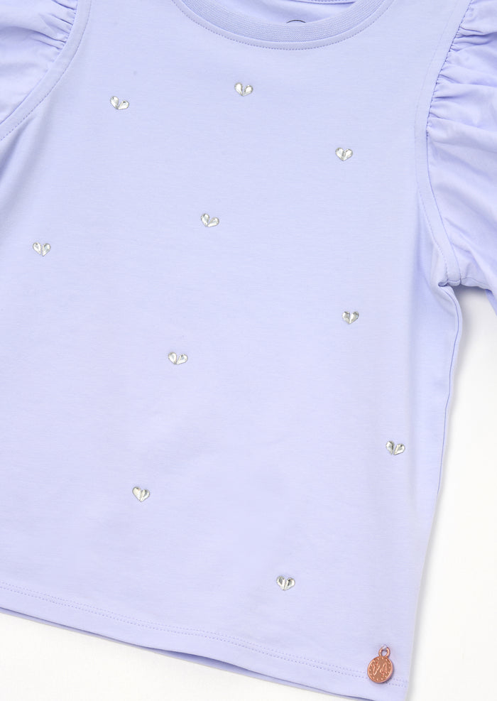 Anya Diamonte Puff Sleeve Tee
