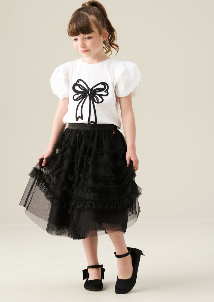Aofie Bow Embellished Tee