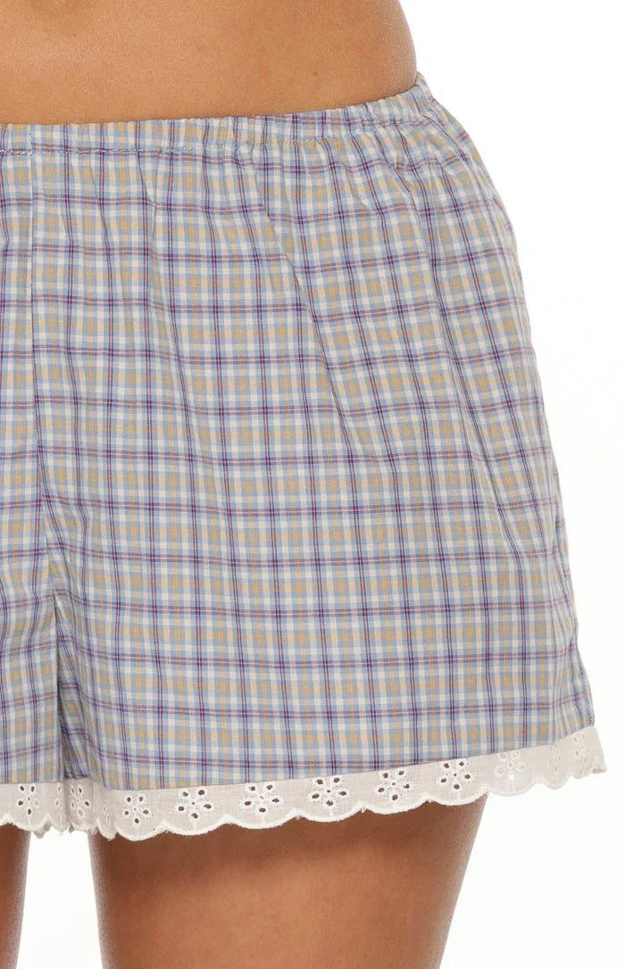 Arnie Blue Plaid Shorts